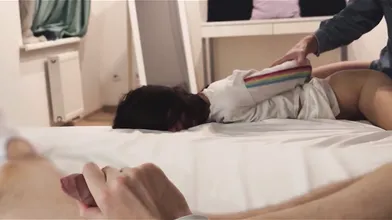 Cuckold Watches Girlfriend Double Creampie
