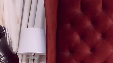 Sexy Blonde Babe With Big Boobs Strips Bra