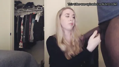 Blonde teen loves his big cock