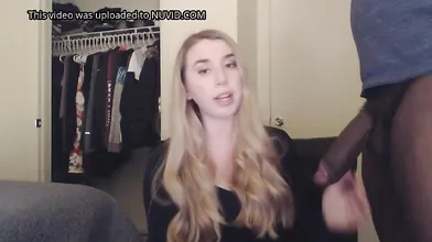 Blonde teen loves his big cock