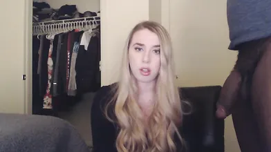 Blonde teen loves his big cock