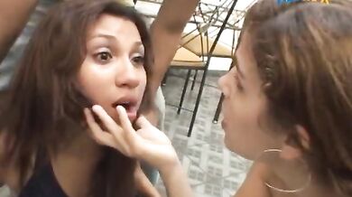 Tiny teens hardcore threesome