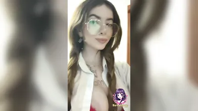 Adrianna Savu in schoolgirl cosplay - sexily charging hardcore porn!