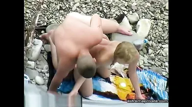 Watching my sister and BF on the beach