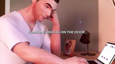 RedHead Neighbor Can't Stop Cumming Leg Shaking & Squirting On His Cock