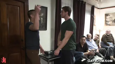 Neighbor gangbang punished at party