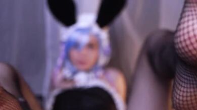 Maimy ASMR - Rem Bunny Lewd Version - Feet Fetish