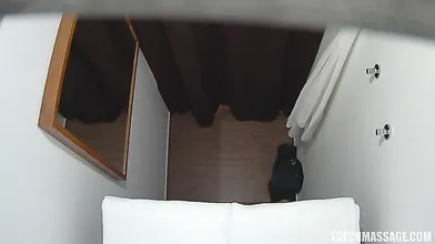 Horny blonde fucks the masseuse