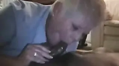 Hot and slutty granny fucks young big cock