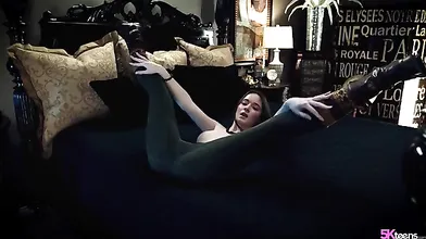 Small titted babe gives awesome blowjob