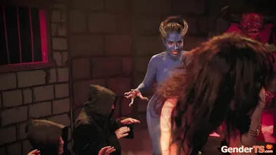 Transpirella anals to get the upper hand on Satan and demons