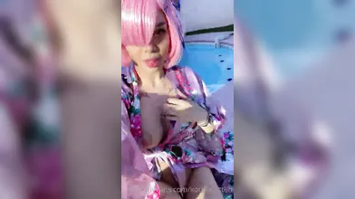 Japanese babe fucked outdoors