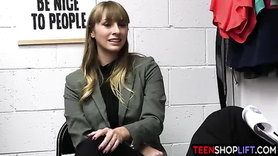 Big boobs teen shop employee busted