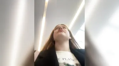 Petite amateur redheaded teen pisses and sucks cock