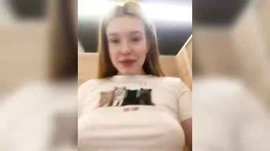 Petite amateur redheaded teen pisses and sucks cock