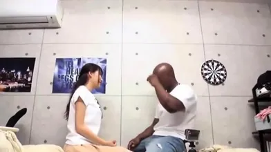 Close up Asian sex scene with cunt around her dick