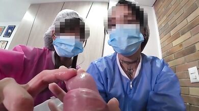 TWO NURSES decided to try out my NEW DICK in practice