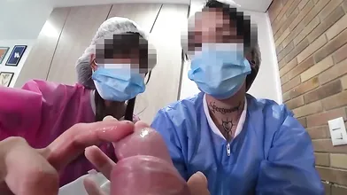 TWO NURSES decided to try out my NEW DICK in practice