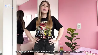 Ravaging in ebony lingerie, Dani Ortiz heats up the dance floor with her congeni