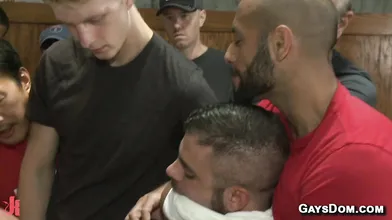 Janitor Brutal Bathroom Gangbang