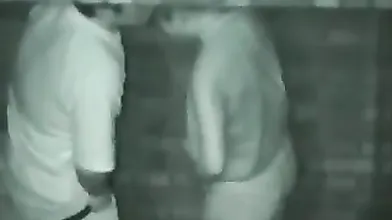 Amateur gives outdoor blowjob