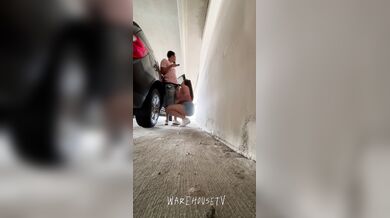 CAUGHT GETTING CRACKED- Horny GF couldn’t wait to get