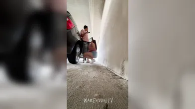 CAUGHT GETTING CRACKED- Horny GF couldn’t wait to get