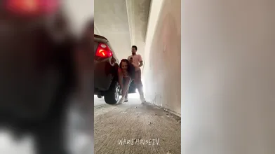 CAUGHT GETTING CRACKED- Horny GF couldn’t wait to get