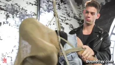 Brutal BDSM Prison censored Bondage Punishment and Rough Face Fucking and Whipping