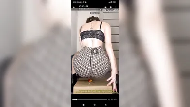 Mistress plays with her fish