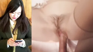 Yi Yuna POV Cum onto Hairy Pussy