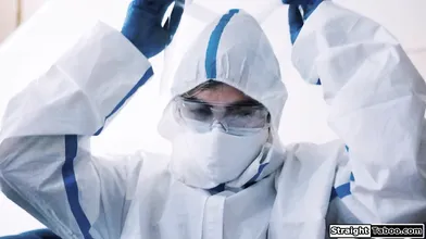 A pandemic will not stop the 2 horny lovers to have safe sex