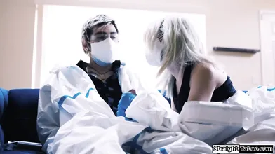 A pandemic will not stop the 2 horny lovers to have safe sex