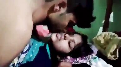 Girlfriend boyfriend enjoying in bed