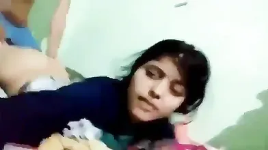 Girlfriend boyfriend enjoying in bed