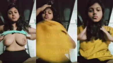 Mallu Cute Clg Hostel Girl Boobs Showing For Her Boyfriend