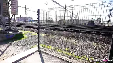 GERMAN SCOUT - Petite and small Tits Latina Teen Lucy Mendez Pick Up for Casting Fuck