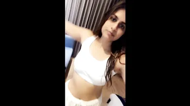 babe tease and dance in shorts