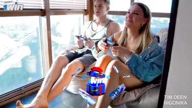 Top adult movie stars win game and pack vagina with testicles nectar, XXX!