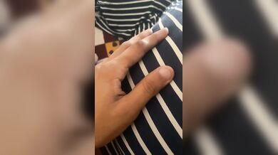 pervt husband rubbing cock on ass