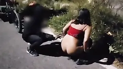 pee fun with driver and handjob