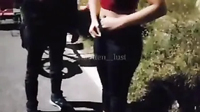 pee fun with driver and handjob