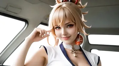 Horny Busty Asian AI Teen Fucked In A Van