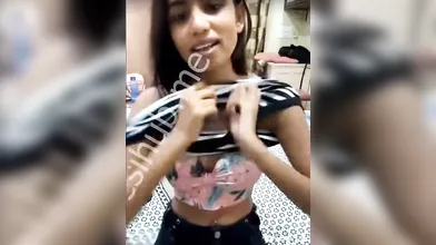 Slim Indian Girl Spreading Legs Wide On Bed Fingering Her Wet Pussy