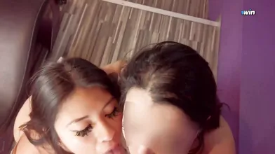 Two mouths, one husband's schlong - hotwife breezy action!