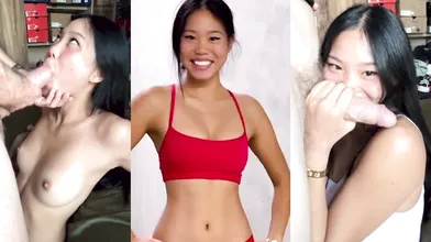 Petite Asian American Slut Sucking Off Dirty Old Man