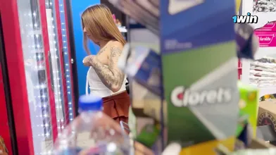 CUMSHOT ON HER FACE - she's a hot, horny breezy from Latin America with a ginorm