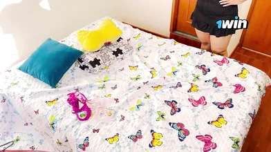 Big ass stepmom Vanessa gets penetrated by shy stepson while dad's away. Hot Lat