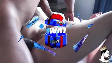 Amanda Panda can't get enough of the gigantic black cock, her wild body shudderi