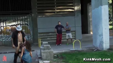 Blonde Public Humiliation and Fucking